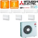 Mitsubishi Sextuple-split MXZ-6F120VF + MSZ-EF18VGKW + MSZ-EF22VGKW + MSZ-EF25VGKW + 3 X MFZ-KT25VG