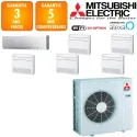 Mitsubishi Sextuple-split MXZ-6F120VF + MSZ-EF18VGKS + 5 X MFZ-KT25VG