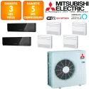 Mitsubishi Sextuple-split MXZ-6F120VF + MSZ-EF18VGKB + MSZ-EF25VGKB + 4 X MFZ-KT25VG