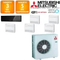 Mitsubishi Sextuple-split MXZ-6F120VF + MSZ-EF18VGKB + 5 X MFZ-KT25VG