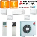 Mitsubishi Quintuple-split MXZ-6F120VF + MSZ-LN18VGW + 3 X MFZ-KT25VG + MFZ-KT50VG