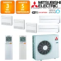 Mitsubishi Quintuple-split MXZ-6F120VF + 2 X MSZ-LN18VGV + 2 X MFZ-KT25VG + MFZ-KT50VG