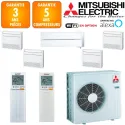 Mitsubishi Quintuple-split MXZ-6F120VF + MSZ-LN18VGV + 3 X MFZ-KT25VG + MFZ-KT50VG