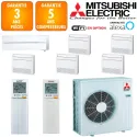 Mitsubishi Sextuple-split MXZ-6F120VF + MSZ-LN18VGV + 5 X MFZ-KT25VG