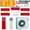 Mitsubishi Sextuple-split MXZ-6F120VF + 5 X MSZ-LN18VGR + MFZ-KT50VG