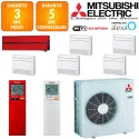 Mitsubishi Sextuple-split MXZ-6F120VF + MSZ-LN18VGR + 5 X MFZ-KT25VG