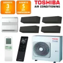Toshiba Quintuple-split Shorai RAS-5M34G3AVG-E + 4 X RAS-B07G3KVSGB-E + RAS-B13J2FVG-E