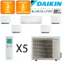 Daikin Quintuple-split Stylish 5MXM90A + CTXA15CW + 2 X CVXM20A + FVXM25B + FVXM35B