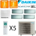 Daikin Quintuple-split Stylish 5MXM90A + CTXA15BS + CVXM20A + FTXA20BS + 2 X FTXA25BS