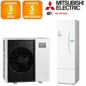 Pompe à chaleur mitsubishi ecodan 10 kw triphasé Power inverter hydrobox 300 litres R32