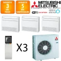 Mitsubishi Tri-split MXZ-6F120VF + 2 X MFZ-KT35VG + MFZ-KT50VG