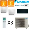 Daikin Tri-split Stylish 5MXM90A + FTXA35CB + 2 X FVXM35B