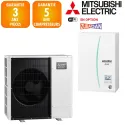 Pompe à chaleur mitsubishi ecodan 10 kw triphasé Zubadan hydrobox R32