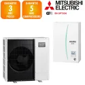 Pompe à chaleur mitsubishi ecodan 14 kw triphasé Power inverter hydrobox R32