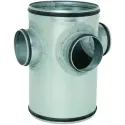 COLLECTEUR RACCORD D'ETAGE GALVANISE - DIAMETRE 160 MM - 1-2