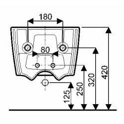 Bidet suspendu Xeno² caréné 23,5x35x54 cm