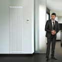 Radiateur fluide caloporteur Epok Vertical 3631810 2 colonnes 1000 Watts Finimetal