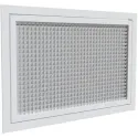 GRILLE DE REPRISE PORTE-FILTRE ALUMINIUM BLANC MAT 600 X 400