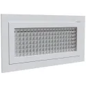 GRILLE DE REPRISE PORTE-FILTRE ALUMINIUM BLANC MAT 400 X 200