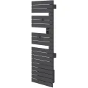 Sèche-serviettes connecté Nefertiti mât à gauche 500W anthracite