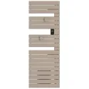 Sèche-serviettes connecté Nefertiti mât à gauche 500W beige