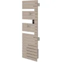 Sèche-serviettes connecté Nefertiti mât à droite 500W beige
