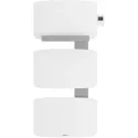 Radiateur sèche-serviettes connecté Amarilis mât à gauche 650W blanc/gris