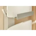 Radiateur sèche-serviettes connecté Amarilis mât à gauche 650W blanc/gris
