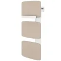 Radiateur sèche-serviettes connecté Amarilis mât à gauche 650W beige/blanc