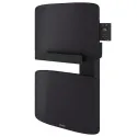 Radiateur sèche-serviettes connecté Amarilis mât à gauche 430W gris/noir