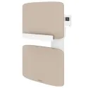 Radiateur sèche-serviettes connecté Amarilis mât à gauche 430W beige/blanc