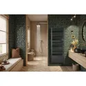 Ezybain nativ boost - Radiateur sèche-serviettes 1000 + 1000 W lg 500 Noir satin