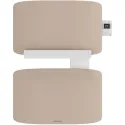 Radiateur sèche-serviettes connecté Amarilis mât à droite 430W beige/blanc