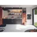 Radiateur sèche-serviettes connecté Amarilis mât à droite 430W beige/blanc