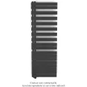 Fassane Spa Asym EL gauche régulation IHD,Anthracite Grey,1000W,H1731mm/L550mm