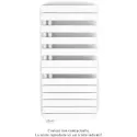 Fassane Spa Asym EL gauche régulation IHD, Blanc RAL 9016, 750W,H1238mm/L550mm