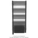 Cala Symétrique EL +Air, Anthracite Grey, 750W, H 1231 mm / L 506 mm