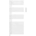 Cala Asymétrique EL gauche, régul.IHD, Blanc RAL 9016, 500W, H1236 mm / L496 mm