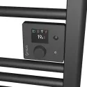 Ezybain nativ boost - Radiateur sèche-serviettes 750 + 1000 W lg 500 Noir satin