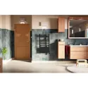EZYBAIN boost Radiateur sèche serviettes 1000 + 1000 W largeur 600mm- satin noir
