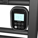 EZYBAIN boost Radiateur sèche serviettes 1000 + 1000 W largeur 600mm- satin noir