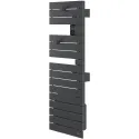 Sèche-serviettes connecté Nefertiti étroit mât droite 600W graphite