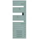 Sèche-serviettes connecté Nefertiti mât à droite 750W vert d'eau