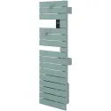 Sèche-serviettes connecté Nefertiti étroit mât droite 1500W vert d'eau