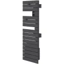 Sèche-serviettes connecté Nefertiti étroit mât droite 1500W anthracite