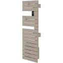 Sèche-serviettes connecté Nefertiti étroit mât droite 1500W beige