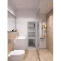 Radiateur sèche-serviettes Doris Digital étroit ventilo 1300W anthracite