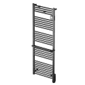 EZYBAIN Radiateur sèche serviettes 1000 W largeur 600mm - Satin noir