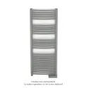 Kéva Spa EL cintré, régulation IHD, Grey Aluminium, 750W, H 1429 mm / L 500 mm