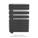 Fassane Spa Asym EL gauche régulation IHD,Anthracite Grey,500W,H860mm/L550mm